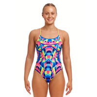 Funkita Women's Princess Pageant ECO Diamond Back One Piece Swimwear, Women's Swimsuit