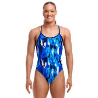Funkita Women's Chaz Michael ECO Diamond Back One Piece Swimwear, Women's Swimsuit