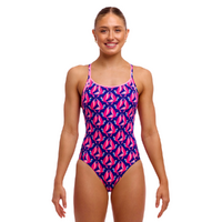 Funkita Women's Ho Hum ECO Diamond Back One Piece Swimwear, Women's Swimsuit
