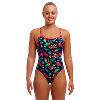 Funkita Women's Lost Leaf ECO Diamond Back One Piece Swimwear, Women's Swimsuit