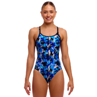 Funkita Women's You Messer ECO Diamond Back One Piece Swimwear, Women's Swimsuit