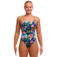 Funkita Women's Palm Prism ECO Diamond Back One Piece Swimwear, Women's Swimsuit