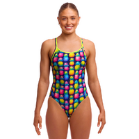 Funkita Women's Pine Gap ECO Diamond Back One Piece Swimwear, Women's Swimsuit