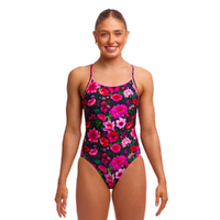 Funkita Women's Garden Glow ECO Diamond Back One Piece Swimwear, Women's Swimsuit