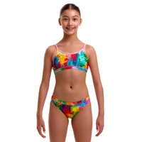Funkita Girls Falling Colours ECO Racerback Two Piece Swimwear, Girls Two Piece Swimsuit