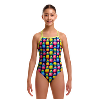 Funkita Pine Gap Girls Tie Me Tight One Piece Swimwear, Girls Full Piece Swimsuit