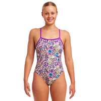 Funkita Donkey Doll ECO Tie Me Tight One Piece Women's Swimwear, Chlorine Resistant Swimwear