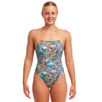 Funkita Sunny Bunny ECO Tie Me Tight One Piece Women's Swimwear, Chlorine Resistant Swimwear