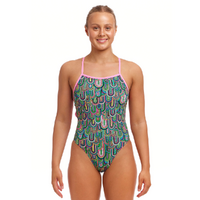 Funkita Spring Flight ECO Tie Me Tight One Piece Women's Swimwear, Chlorine Resistant Swimwear