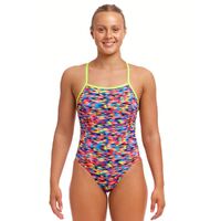 Funkita Go Gammon ECO Tie Me Tight One Piece Women's Swimwear, Chlorine Resistant Swimwear