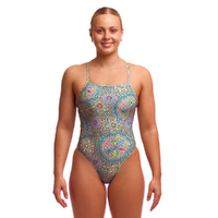 Funkita Pretti Penny ECO Tie Me Tight One Piece Women's Swimwear, Chlorine Resistant Swimwear