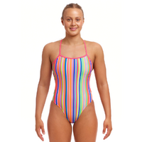 Funkita Women's Join the Line ECO Twisted One Piece Swimwear, Women's Swimsuit