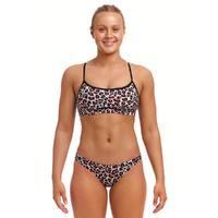 Funkita Women's Some Zoo Life ECO Crop Top Two Piece Swimwear, Ladies Two Piece Swimsuit