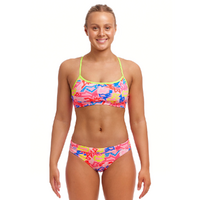 Funkita Women's Rock Star ECO Crop Top Two Piece Swimwear, Ladies Two Piece Swimsuit