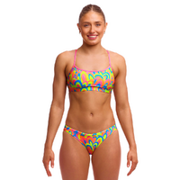 Funkita Women's Hillary Puff ECO Crop Top Two Piece Swimwear, Ladies Two Piece Swimsuit