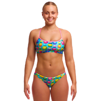 Funkita Women's Punchy Bunch ECO Crop Top Two Piece Swimwear, Ladies Two Piece Swimsuit