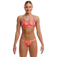 Funkita Women's Paw Paw ECO Crop Top Two Piece Swimwear, Ladies Two Piece Swimsuit