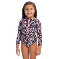 Funkita Toddler Girls Some Zoo Life Sun Cover One Piece Swimwear, Toddler Girls One Piece Swimwear