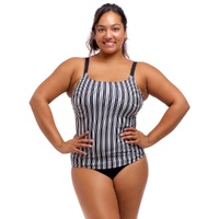 Funkita Women's Chain Gang Scoop Neck Tankini Top, Women's Swimwear - TOP ONLY