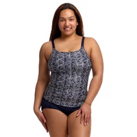Funkita Women's Stickler Scoop Neck Tankini Top, Women's Swimwear - TOP ONLY