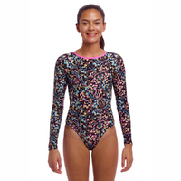 Funkita Girls Copper Cluster Long Shot One Piece Swimwear, Girls One Piece Swimsuit