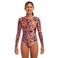 Funkita Girls Tipsy Tiger Long Shot One Piece Swimwear, Girls One Piece Swimsuit
