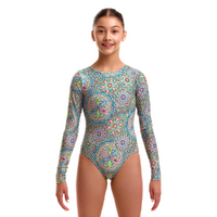 Funkita Girls Pretti Penny Long Shot One Piece Swimwear, Girls One Piece Swimsuit