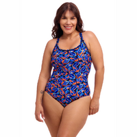 Funkita Women's 	Leaf Blower Locked in Lucy One Piece Swimwear, Women's Swimsuit