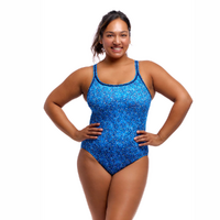 Funkita Women's Pebble Beach Locked in Lucy One Piece Swimwear, Women's Swimsuit
