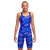 Funkita Girls Rising Tide Fast Legs One Piece Swimwear, Girls Full Piece Legsuit Swimsuit 