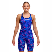 Funkita Women's Rising Tide Fast Legs One Piece Swimwear, Women's Swimsuit, Legsuit