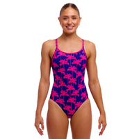 Funkita Women's 	Pinky Palms Diamond Secure One Piece Swimwear, Women's Swimsuit