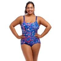 Funkita Women's Mad Cat Scoop Neck One Piece, Women's Swimwear