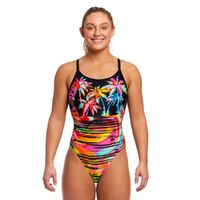 Funkita Women's Sunset City Diamond Back One Piece Swimwear, Women's Swimsuit