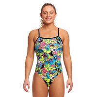 Funkita Women's Smash Mouth Single Strap One Piece Swimwear, Women's Swimsuit