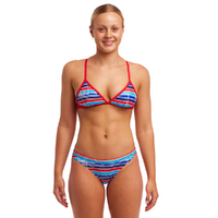 Funkita Women's Posh Spice Tri Top Bikini Two Piece Swimwear, Women's Swimsuit