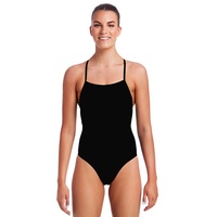 Funkita women's Still Black Strapped In One Piece Swimwear, Women's Swimsuit 