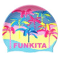 Funkita Poka Palm Swim Cap, Swimming Cap, Silicone Swim Cap