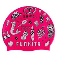 Funkita Sketchy Swim Cap, Swimming Cap, Silicone Swim Cap