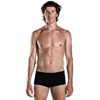 Funky Trunks Mens Still Black Plain Front Trunk, Classic Swim Trunk , Mens Swimwear 