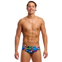 Funky Trunks Men's Birdie Wordie Seamed Brief Swimwear, Men's Swimsuit