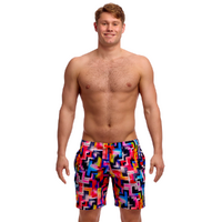 Funky Trunks Men's Putty Rules Long Johnny Short Swimwear, Men's Swimsuit