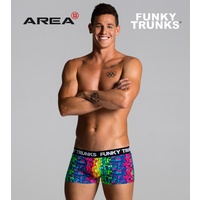 FUNKY TRUNKS MEN'S MOSAIC MAGIC UNDERWEAR , MEN'S UNDERWEAR TRUNKS