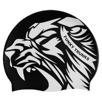 Funky Trunks Roar Energy Swim Cap, Swimming Cap, Silicone Swim Cap