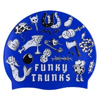 Funky Trunks Scratchy Swim Cap, Swimming Cap, Silicone Swim Cap