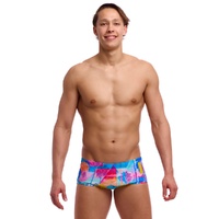 Funky Trunks Men's Pixel Paradise ECO Classic Swimming Trunk, Mens Swimwear
