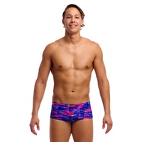 Funky Trunks Men's Warped Waves ECO Classic Swimming Trunk, Mens Swimwear