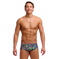 Funky Trunks Men's Bits Of Peace ECO Classic Swimming Trunk, Mens Swimwear