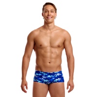 Funky Trunks Men's Clean Marine ECO Classic Swimming Trunk, Mens Swimwear