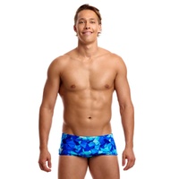 Funky Trunks Men's Try Blue ECO Classic Swimming Trunk, Mens Swimwear